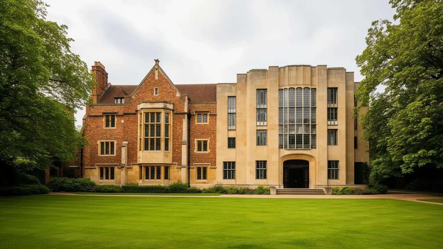 Eltham Palace in South East London, blending a medieval Tudor great hall with a 1930s art deco wing