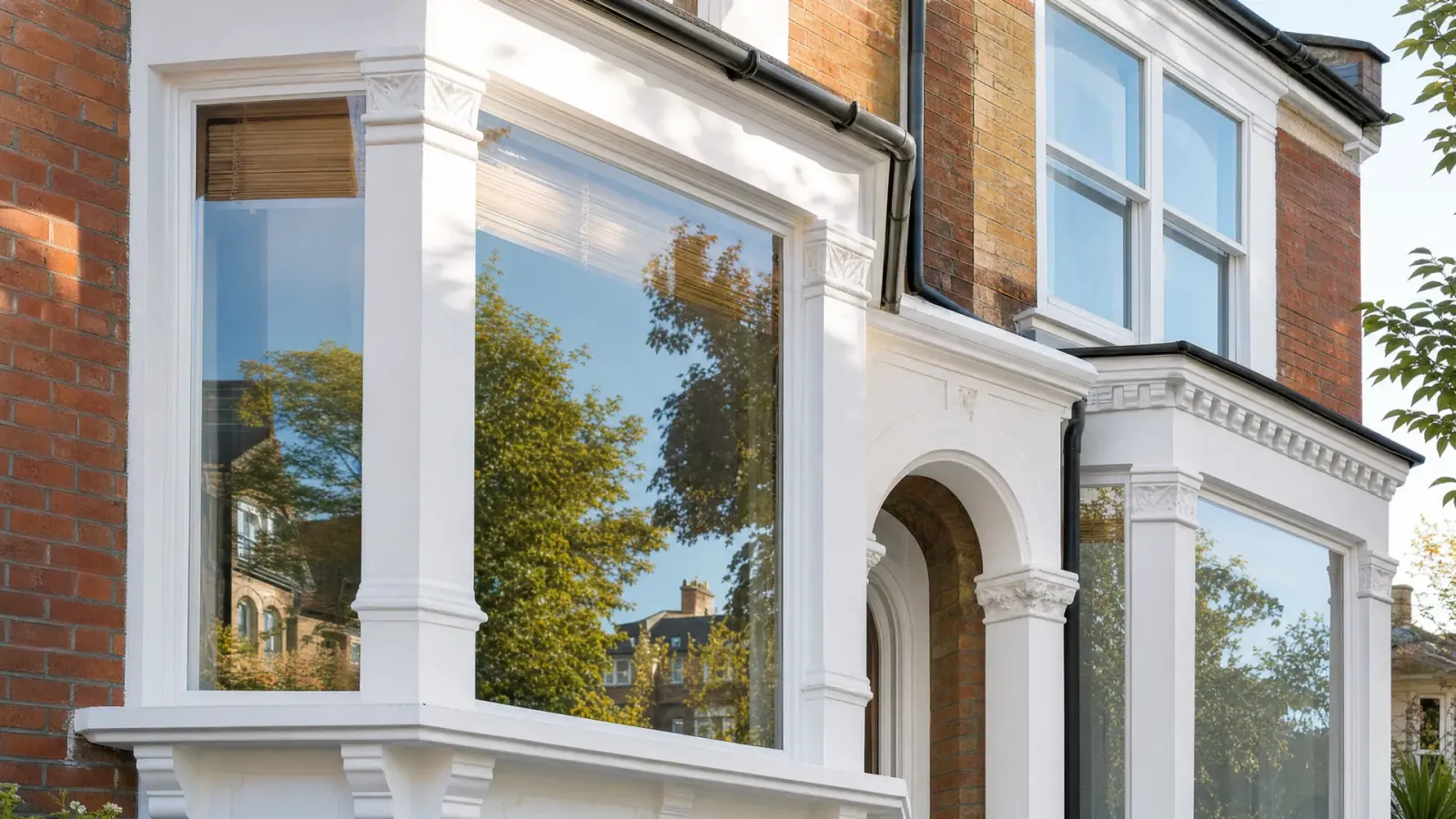Crystal-clear windows on a London Victorian house